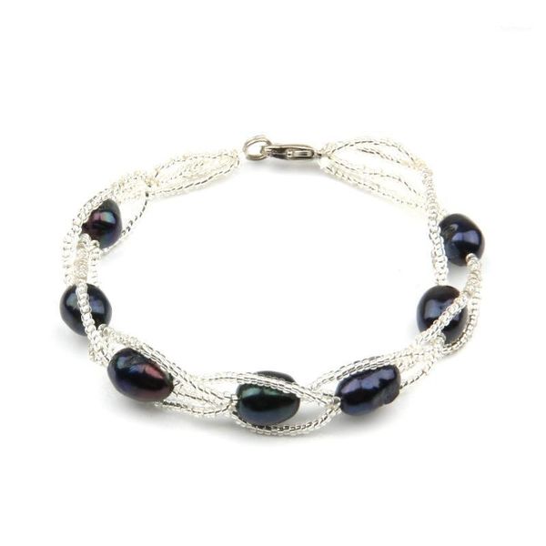 natural freshwater pearl bracelets for women handmade diy wrap beads fashion pearls bracelet bangles jewelry 7-8mm1, Black
natural freshwater pearl bracelets for women handmade diy wrap beads fashion pearls bracelet bangles jewelry 7-8mm1, Black