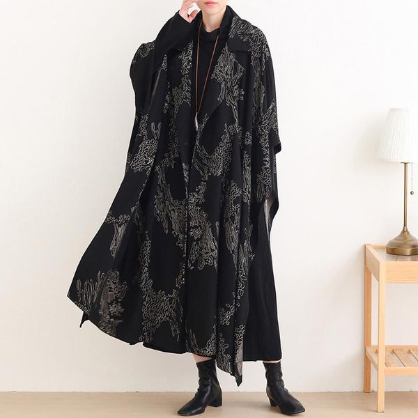 fairynatural ladies print floral trench retro plus size winter coats button 2021 new women clothes bat sleeve thick warm trench, Tan;black
fairynatural ladies print floral trench retro plus size winter coats button 2021 new women clothes bat sleeve thick warm trench, Tan;black