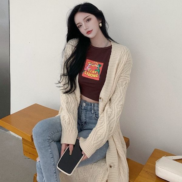 2020 autumn new thickened twist coat loose medium length cardigan long sleeve sweater women's wear
2020 autumn new thickened twist coat loose medium length cardigan long sleeve sweater women's wear