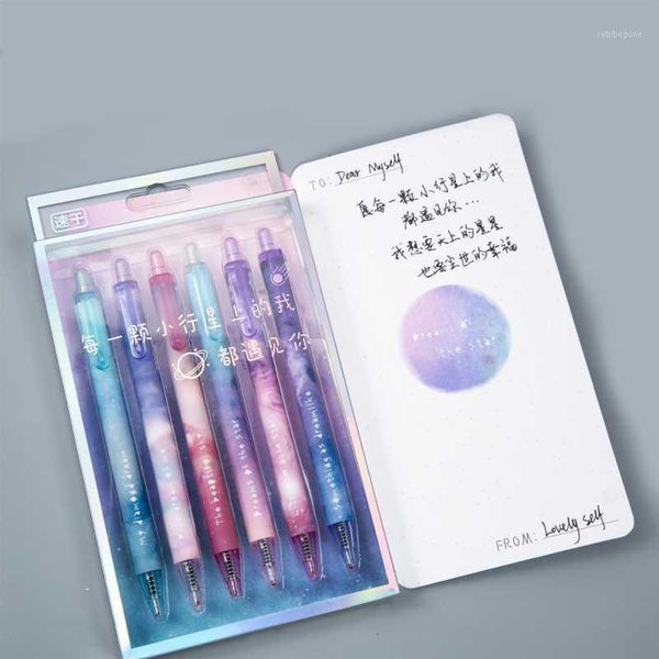 gel pens 6pcs/set night star speed dry suit press neutral signature pen kawaii school supplies 0.5mm black refill1
gel pens 6pcs/set night star speed dry suit press neutral signature pen kawaii school supplies 0.5mm black refill1