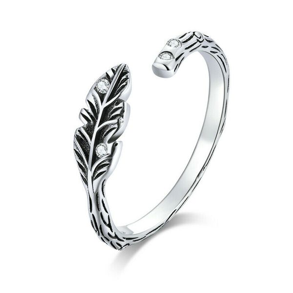 antique silver european women 925 sterling silver feather open finger ring bands girl gfits
antique silver european women 925 sterling silver feather open finger ring bands girl gfits