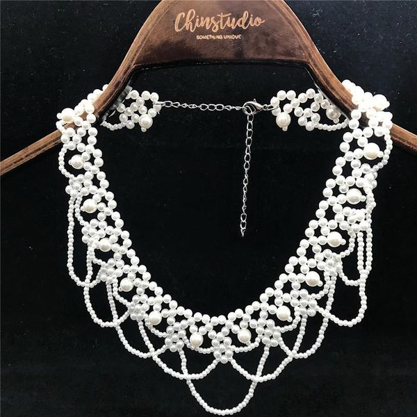 handmade pearl fake collar for shirt detachable collars false collar blouse women clothes shirt accessories drop jllhlz, Blue;red
handmade pearl fake collar for shirt detachable collars false collar blouse women clothes shirt accessories drop jllhlz, Blue;red