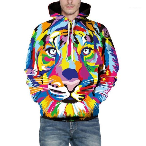 men's hoodies & sweatshirts men's hoodie autumn winter 3d tiger print long sleeve hooded sweatershirt blouse l07261, Black
men's hoodies & sweatshirts men's hoodie autumn winter 3d tiger print long sleeve hooded sweatershirt blouse l07261, Black