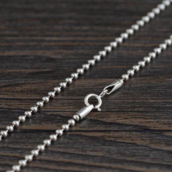 fnj 925 silver ball chain for jewelry making 2mm vintage 100% pure sterling silver necklace men women 40cm to 80cm
fnj 925 silver ball chain for jewelry making 2mm vintage 100% pure sterling silver necklace men women 40cm to 80cm