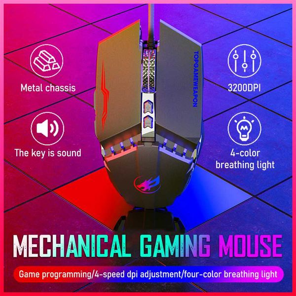 professional gaming mouse mechanical wired silent mouse 3200dpi 7 buttons backlit computer support macro definition
professional gaming mouse mechanical wired silent mouse 3200dpi 7 buttons backlit computer support macro definition