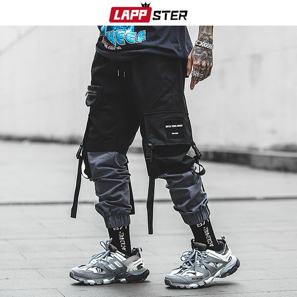 lappster pachwork cargo pants streetwear hip hop ribbons joggers pants men japanese style black casual track pants fashions 201110
lappster pachwork cargo pants streetwear hip hop ribbons joggers pants men japanese style black casual track pants fashions 201110