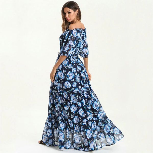 summer long dress slim elastic waist draped swing maxi dresses short sleeve printing holiday beach clothes, Red
summer long dress slim elastic waist draped swing maxi dresses short sleeve printing holiday beach clothes, Red