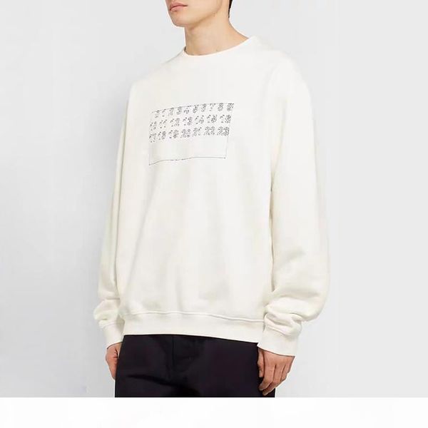20fw письмо вышивка сплошной толстовки с длинным рукавом весна осень high street crewneck pullover мужчины женщины повседневный простой свит, Black
20fw письмо вышивка сплошной толстовки с длинным рукавом весна осень high street crewneck pullover мужчины женщины повседневный простой свит, Black
