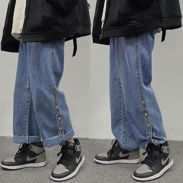 men's jeans 2021 spring straight men ripped for hombre japan style smart casual, Blue
men's jeans 2021 spring straight men ripped for hombre japan style smart casual, Blue