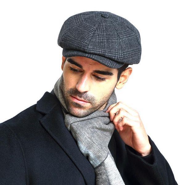 berets winter thick sboy cap men vintage herringbone women casual stripe gatsby flat hat peaked adjustable accessories, Blue;gray
berets winter thick sboy cap men vintage herringbone women casual stripe gatsby flat hat peaked adjustable accessories, Blue;gray