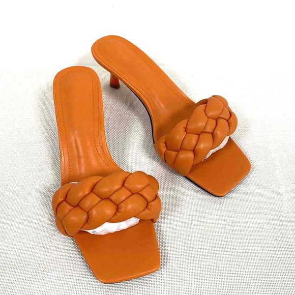2021 new women stiletto trendy woman sandals fashion summer thin high heels shoes comfort solid weave color female luxury slides, Black
2021 new women stiletto trendy woman sandals fashion summer thin high heels shoes comfort solid weave color female luxury slides, Black