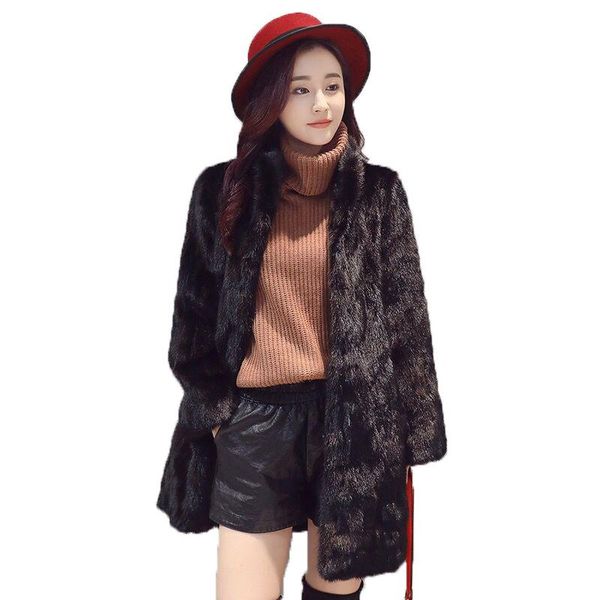 women's fur & faux coat slimming teddy coats for women jacket winter long, Black