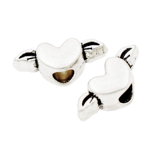 alloy angel wing heart metal big hole beads fit european charm bracelet mother's day 20x8x7.5 mm tibetan silver dangle l1284 30pcs/lot, Black
alloy angel wing heart metal big hole beads fit european charm bracelet mother's day 20x8x7.5 mm tibetan silver dangle l1284 30pcs/lot, Black