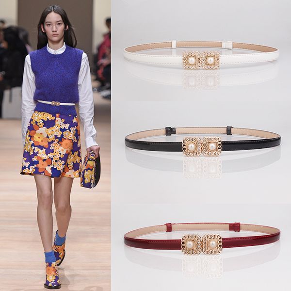 pearl patent leather decorative dress thin belt women's simple all-match dress genuine leather fashion thin belt white red, Black;brown
pearl patent leather decorative dress thin belt women's simple all-match dress genuine leather fashion thin belt white red, Black;brown