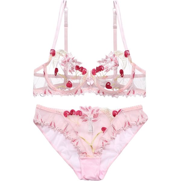 pink bra and panty set transparent bra set push up lingerie kawaii cherry embroidery underwear women bra unlined seethrough y200115, Red;black
pink bra and panty set transparent bra set push up lingerie kawaii cherry embroidery underwear women bra unlined seethrough y200115, Red;black