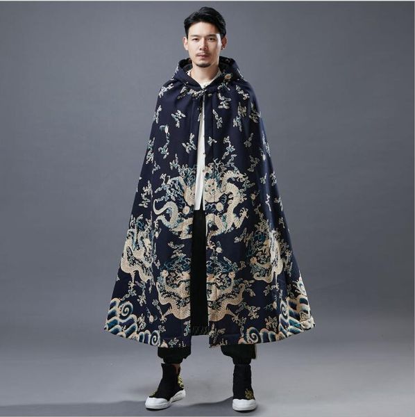 2021 autumn winter ethnic cape dragon pattern plush cape ancient chinese style hanfu overcoat opera cotton linen cloak blue red
2021 autumn winter ethnic cape dragon pattern plush cape ancient chinese style hanfu overcoat opera cotton linen cloak blue red