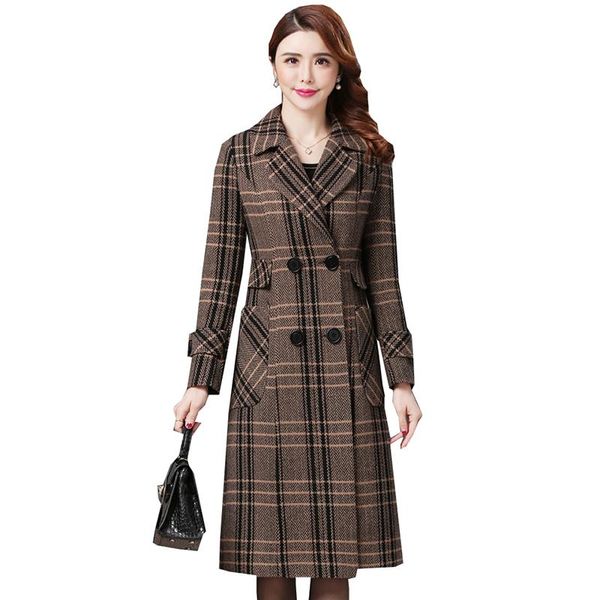 women's wool & blends haute couture for women patterned coats 2021 autumn chckered jacket korean fashion suits temperament long coat th, Black
women's wool & blends haute couture for women patterned coats 2021 autumn chckered jacket korean fashion suits temperament long coat th, Black