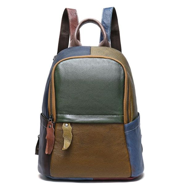 genuine leather women backpack female daypack panelled real cowhide casual travel bag knapsack girls rucksack
genuine leather women backpack female daypack panelled real cowhide casual travel bag knapsack girls rucksack