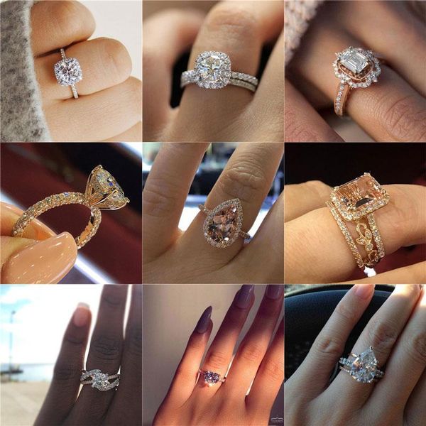 cluster rings letapi trendy design white cz silver color zircon wedding for women, Golden;silver
cluster rings letapi trendy design white cz silver color zircon wedding for women, Golden;silver