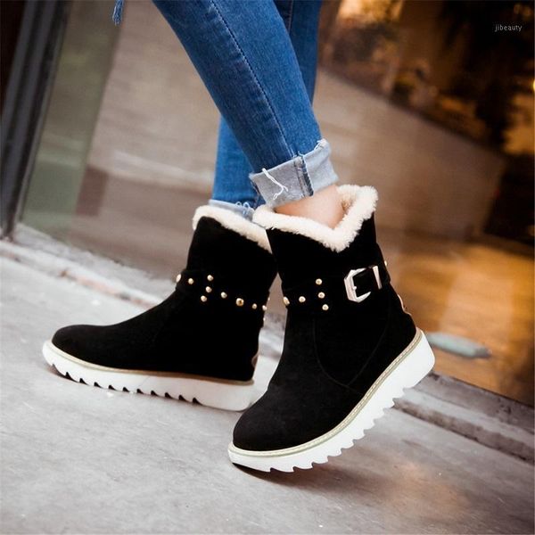 winter women snow boot warm plush ladies shoes platform ankle boots punk buckle strap boots botas mujer chaussures femme1, Black
winter women snow boot warm plush ladies shoes platform ankle boots punk buckle strap boots botas mujer chaussures femme1, Black