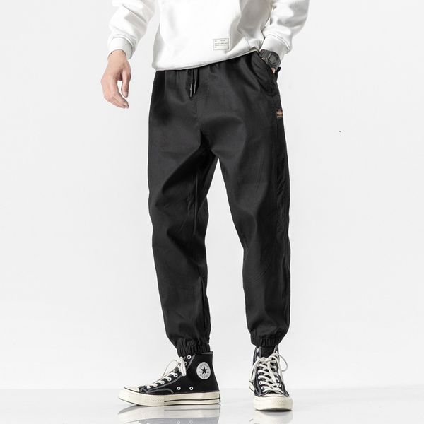 large casual fashion brand korean youth trend overalls spring and autumn quarter capris legged pants men's wear, Black
large casual fashion brand korean youth trend overalls spring and autumn quarter capris legged pants men's wear, Black
