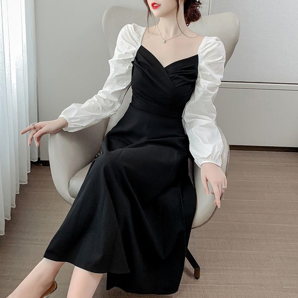 autumn 2020 new fashion elegant show thin skirt long sleeve women dress autumn 2020 new fashion elegant show thin splicing skirt long sleeve, Black;gray
autumn 2020 new fashion elegant show thin skirt long sleeve women dress autumn 2020 new fashion elegant show thin splicing skirt long sleeve, Black;gray