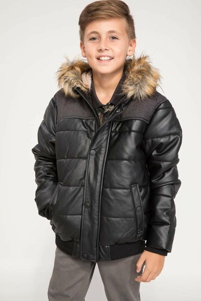 defacto fashion boy winter pu leather coats pure color hooded warm children's pocket jackets casual boys - i9781a618au, Blue;gray
defacto fashion boy winter pu leather coats pure color hooded warm children's pocket jackets casual boys - i9781a618au, Blue;gray