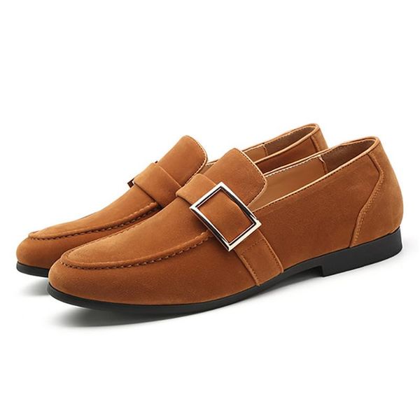 bzbfsky suede men loafers metal buckle design elegant slip on man dress shoe vintage retro wedding men's footwear casual flats, Black
bzbfsky suede men loafers metal buckle design elegant slip on man dress shoe vintage retro wedding men's footwear casual flats, Black
