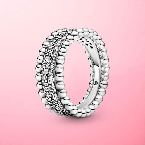 luxury 925 sterling silver beaded pave band ring for women original 925 silver rings brand wedding jewelry gift1, Golden;silver
luxury 925 sterling silver beaded pave band ring for women original 925 silver rings brand wedding jewelry gift1, Golden;silver