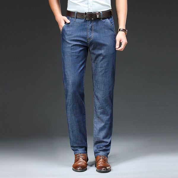 umheh high end summer tencel jeanssuper jeans men's loose straight tube casual pants jeansjeans and ice thin breathable business silk y, Blue
umheh high end summer tencel jeanssuper jeans men's loose straight tube casual pants jeansjeans and ice thin breathable business silk y, Blue