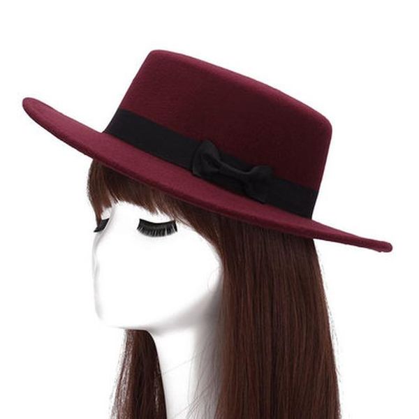 brand new wool boater flat hat for womens felt wide brim fedora hat laday prok pie chapeu de feltro bowler gambler wmtyhe xhlove, Black;white
brand new wool boater flat hat for womens felt wide brim fedora hat laday prok pie chapeu de feltro bowler gambler wmtyhe xhlove, Black;white