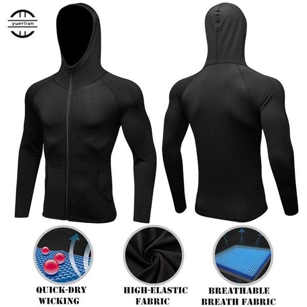 100p men shapers exercise hooded sweatshirt 3d tight elastic quick-dry wicking sport gym running long sleeves windproof sweaters, White;black
100p men shapers exercise hooded sweatshirt 3d tight elastic quick-dry wicking sport gym running long sleeves windproof sweaters, White;black