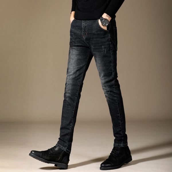 four seasons jeans men's korean tight casual pants tight pantsstyle slim men's youth casual pants stretch versatile black leggings, Blue
four seasons jeans men's korean tight casual pants tight pantsstyle slim men's youth casual pants stretch versatile black leggings, Blue
