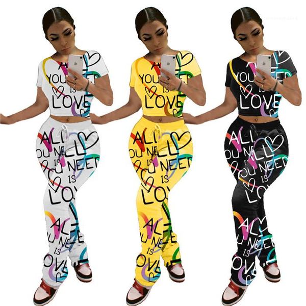 stacked pants letter pattern short sleeve t shirts and slim stacked legging pants womens two piece, White
stacked pants letter pattern short sleeve t shirts and slim stacked legging pants womens two piece, White