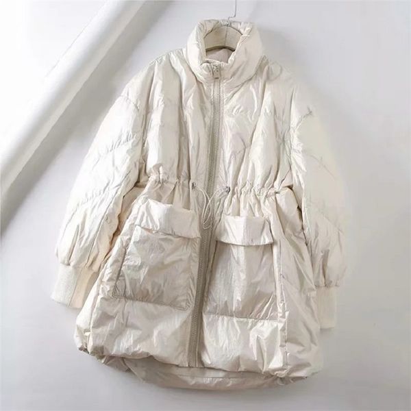 winter korean thick casual fashion midi long 80% white duck down women's loose warm drawstring jacket women coats, Black
winter korean thick casual fashion midi long 80% white duck down women's loose warm drawstring jacket women coats, Black