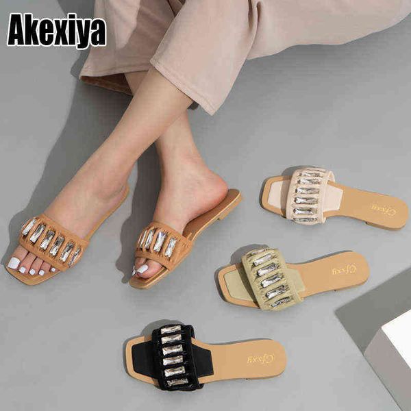 slippers fashion pleated crystal women leather flat beach slides woman low heel non slip rubber shoes ladies bc3588 220304, Black
slippers fashion pleated crystal women leather flat beach slides woman low heel non slip rubber shoes ladies bc3588 220304, Black