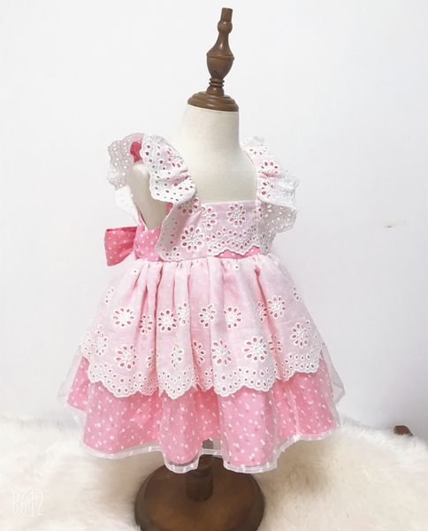 0- baby girl summer flying sleeve pink dot hollow cotton lace vntage spanish princess dress for girl birthday eid party lj200921, Red;yellow
0- baby girl summer flying sleeve pink dot hollow cotton lace vntage spanish princess dress for girl birthday eid party lj200921, Red;yellow