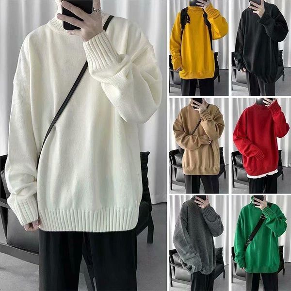 men's sweaters e-baihui korean turtleneck sweater loose solid color hong kong style long sleeve jacket thicken knit base shirt, White;black
men's sweaters e-baihui korean turtleneck sweater loose solid color hong kong style long sleeve jacket thicken knit base shirt, White;black