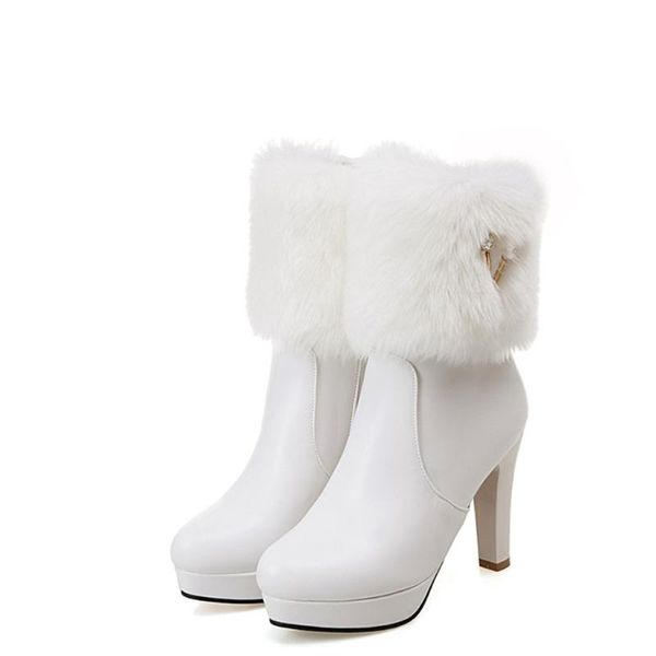 women's boots winter high heel warm women's boots rhinestone low tube fur plush thick high heels zapatos mujer 35-43 au21, Black
women's boots winter high heel warm women's boots rhinestone low tube fur plush thick high heels zapatos mujer 35-43 au21, Black