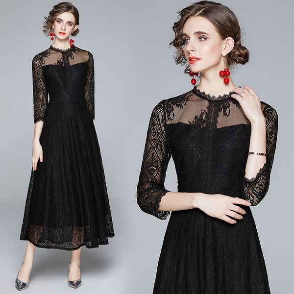 k3wuw 2020 early autumn lace formal dress new black stand collar lace line sleeve elegant uxnsb and tall long acropped socialite dress slimm, Black;gray
k3wuw 2020 early autumn lace formal dress new black stand collar lace line sleeve elegant uxnsb and tall long acropped socialite dress slimm, Black;gray