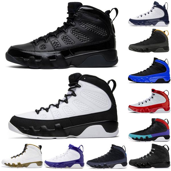 outdoor 9 9s mens basketball shoes reflective racer blue gym red og space jam bred unc fashion mens trainers sneakers 7-13
