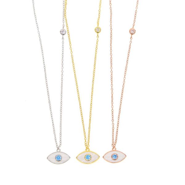 chains 925 sterling silver sapphires cz stone paved eye shape pendant necklace wirose gold color long station chain est 
chains 925 sterling silver sapphires cz stone paved eye shape pendant necklace wirose gold color long station chain est