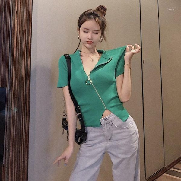 2020 summer womens clothing new solid slim zipper v-neck sweaters and pullovers short sleeved crop chaqueta mujer1, Black;brown
2020 summer womens clothing new solid slim zipper v-neck sweaters and pullovers short sleeved crop chaqueta mujer1, Black;brown