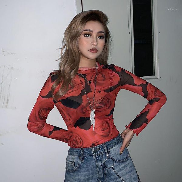 raisevern 2020 red rose print transparent t shirt women ruffled butterfly sleeve t shirt ladies club streetwear1, White
raisevern 2020 red rose print transparent t shirt women ruffled butterfly sleeve t shirt ladies club streetwear1, White