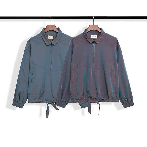 2022 new selling high street fashion brand e ssentials season 6 main line laser gradient ribbon semi zipper jacket windbreaker, Tan;black
2022 new selling high street fashion brand e ssentials season 6 main line laser gradient ribbon semi zipper jacket windbreaker, Tan;black