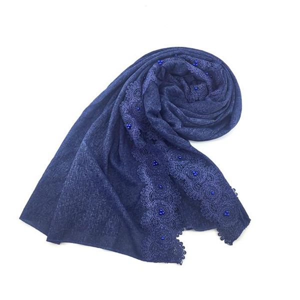 lace floral scarf women muslim solid wrap lady hijabs female 11 colors for choose, Blue;gray
lace floral scarf women muslim solid wrap lady hijabs female 11 colors for choose, Blue;gray