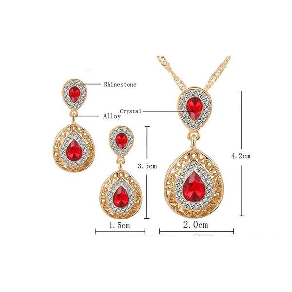 selling new earrings necklace set combination of crystal earrings water drops pendant jewelry 3pcs=1set earr sqcjwj queen66, Silver
selling new earrings necklace set combination of crystal earrings water drops pendant jewelry 3pcs=1set earr sqcjwj queen66, Silver