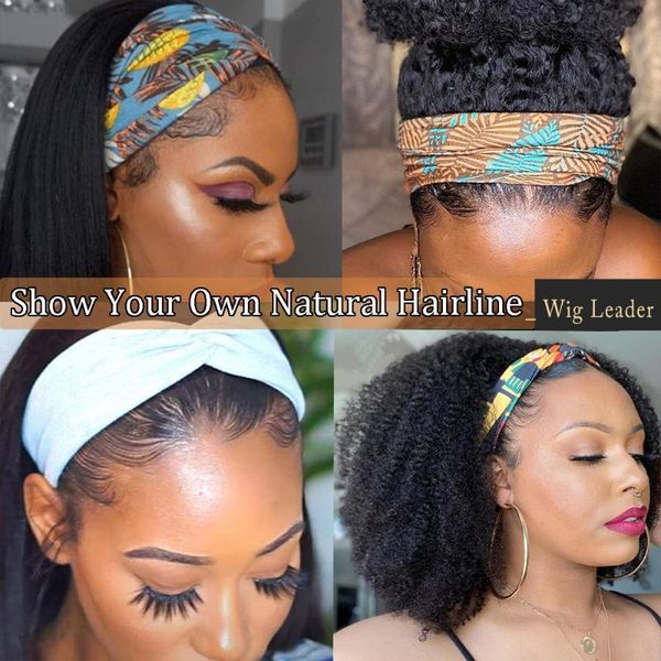 lace wigs wigleader remy human hair headbands 200% density kinky curly bands women, Black;brown
lace wigs wigleader remy human hair headbands 200% density kinky curly bands women, Black;brown