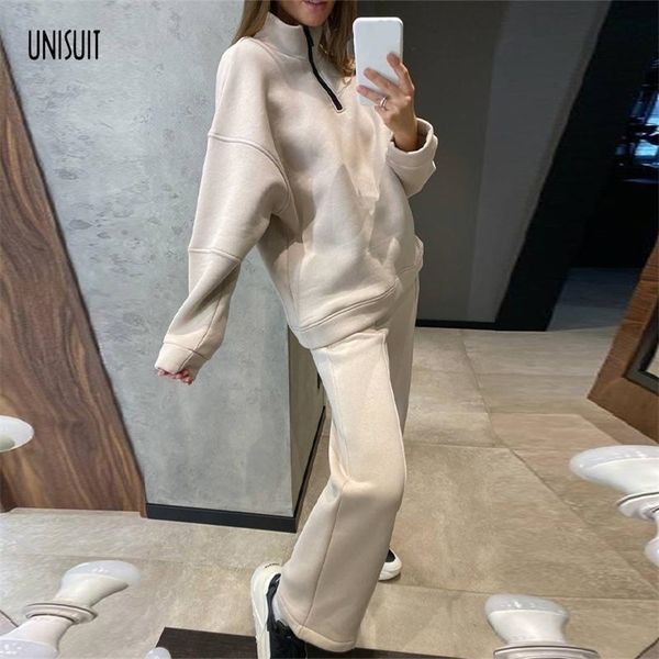 korean fashion female autumn solid set turtleneck zipper pullover casual long pants women suit loose sweatshirt 2 pieces 220315, White
korean fashion female autumn solid set turtleneck zipper pullover casual long pants women suit loose sweatshirt 2 pieces 220315, White