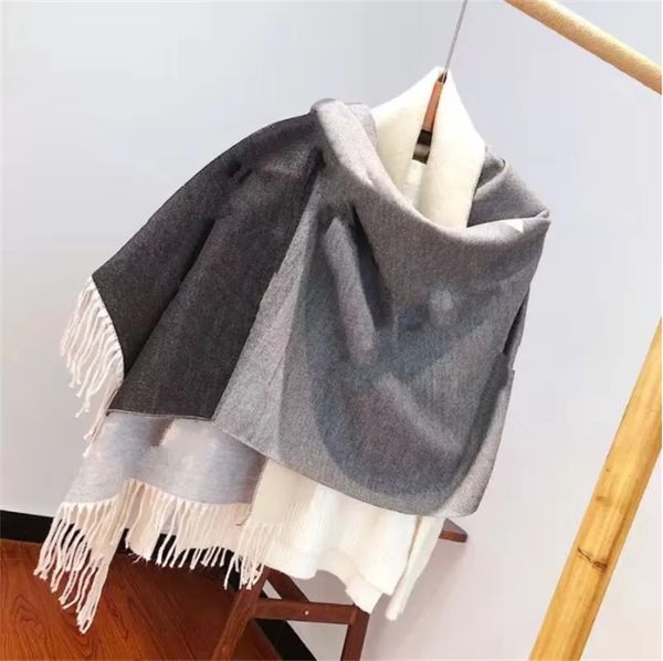 gradient cashmere scarf for women autumn and winter shawl dual-use thick warm trendy letter jacquard long scarves double side color designer, Blue;gray
gradient cashmere scarf for women autumn and winter shawl dual-use thick warm trendy letter jacquard long scarves double side color designer, Blue;gray
